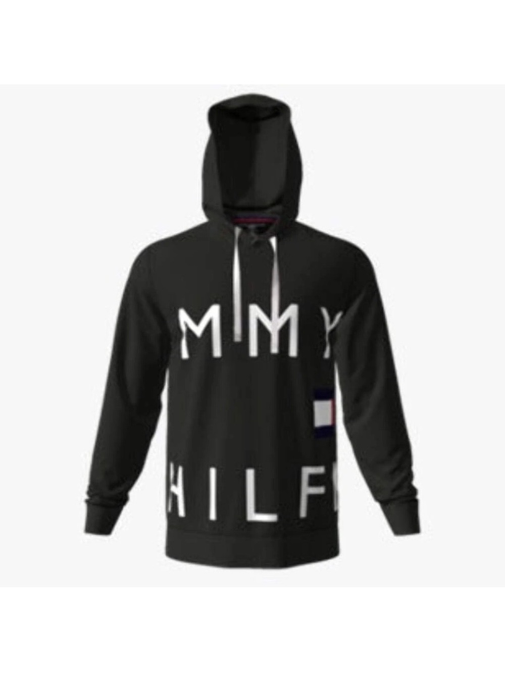 Tommy Hilfiger Black Hoodie with White Logo
